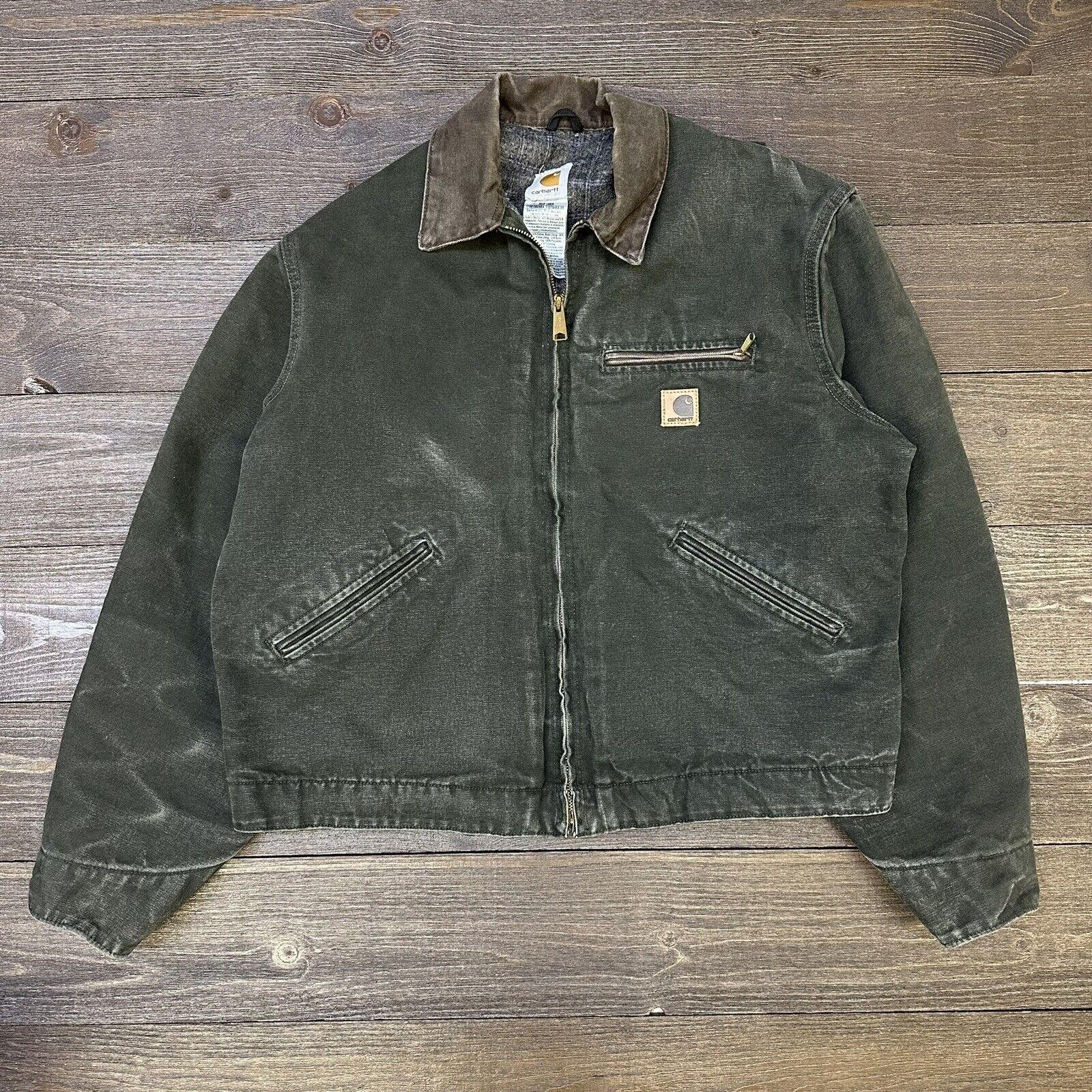 Carhartt Detroit Jacket J97 Moss Green Men’s Large Work Wear