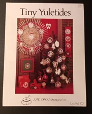 June Grigg Designs  TINY YULETIDES  Cross Stitch Leaflet 10  Christmas Ornaments