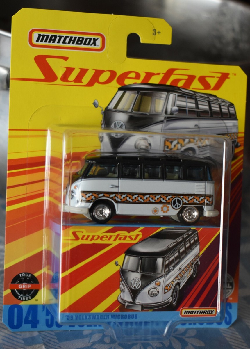 MATCHBOX 1959 VOLKSWAGEN MICROBUS DIECAST WHITE SUPERFAST