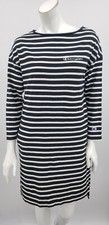 Champion Dress Ladies Free Size Black White Stripe Tshirt Baroque USA Pockets