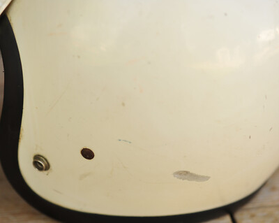 Vintage BELL RT 1977 White Motorcycle Helmet Size 7 1/8 R-T