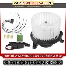 Front HVAC Blower Motor & Resistor Kit for Chevrolet Silverado 1500 2500 3500