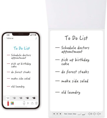 Ophaya Digital Smart Pen+Small Notepad Real-time Sync Ideal for