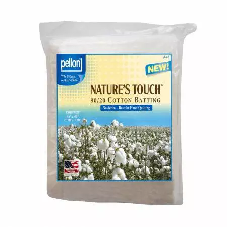 A-45 - Pellon Natures Touch Natural Blend 80/20 Batting Crib-sized 45in x 60in - Picture 1 of 1