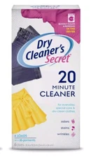 New! Dry Cleaner's Secret Woolite Dry Clean At Home 6-Packets In 1 Box