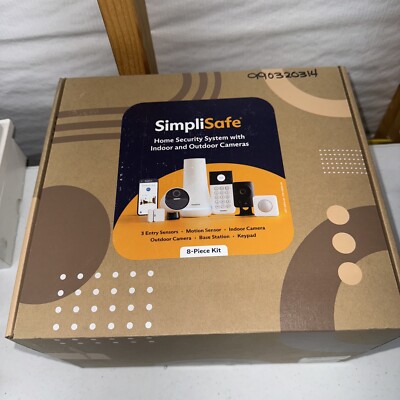 SimpliSafe 8-Piece Whole Home HD Indoor/Outdoor Security System New