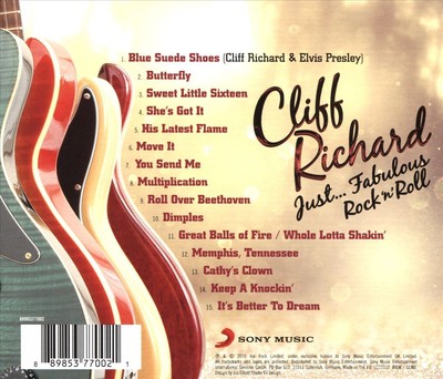 CLIFF RICHARD JUST... FABULOUS ROCK 'N' ROLL NEW CD