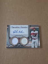 2023 Topps Museum SWDRA-JW Jordan Walker Signature Swatches Dual Relic Autograph
