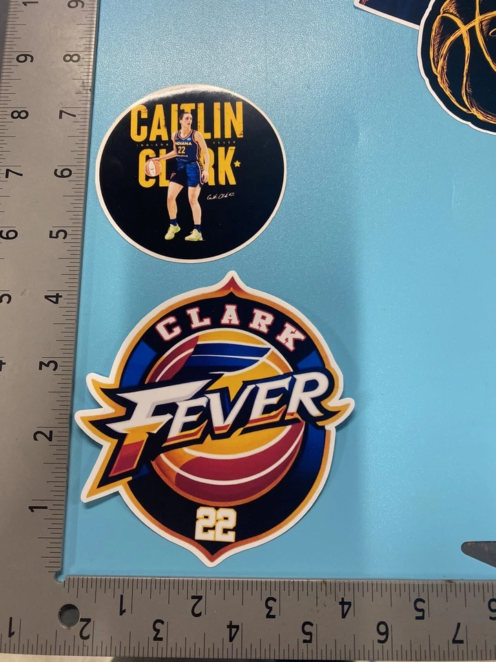 Pegatinas/calcomanías impermeables de vinilo Caitlin Clark/cantidad de 10/2,5 a 5 pulgadas de alto Foto 3 de 4