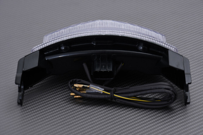 Feu stop LED transparent haute luminosité Suzuki GSXR 1000 montage rapide