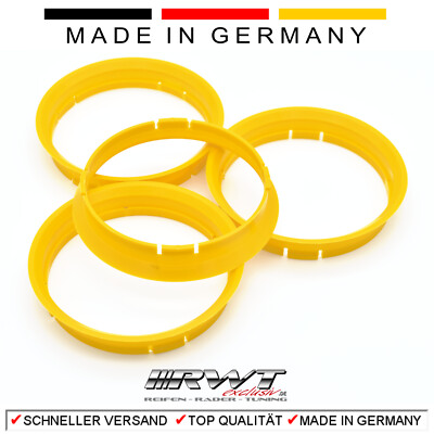 4 Zentrierringe 72,5 x 71,6 BORBET ASA ICW RH ARTEC Chrysler PORSCHE DODGE (#45)