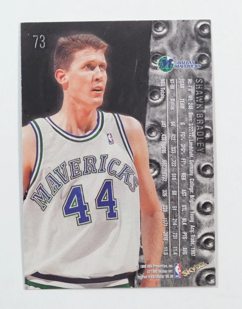 1998-99 Skybox Metal Universe Basketball #73 Shawn Bradley | eBay