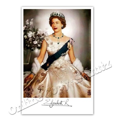 Queen Elizabeth II Autogramm + + UK Vereinigten Königreich Autogramm / Autograph