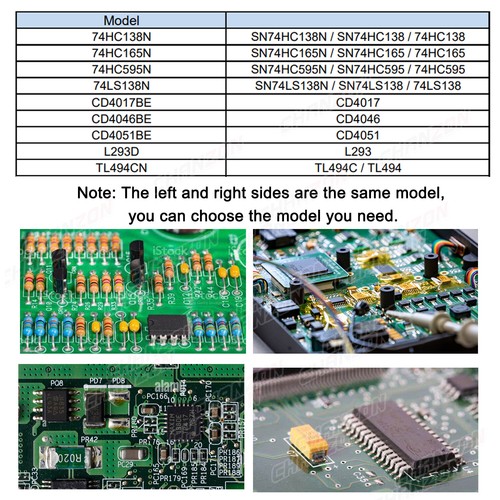DIP16 CD4017 CD4046 SN74HC165 L293 TL494 74HC 74HC165 74HC138 74HC595N IC 10 PIEZAS - Imagen 3 de 3