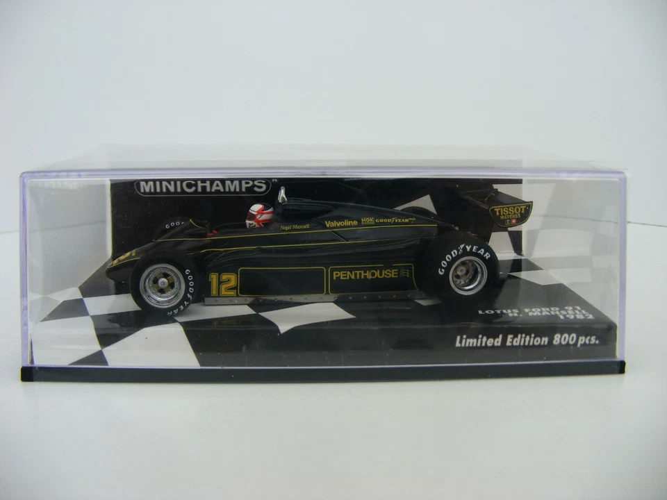 1:43 F1 Lotus Ford 91 JPS 1982 N. Mansell #12 Minichamps 417820012 OVP - Bild 2 von 4