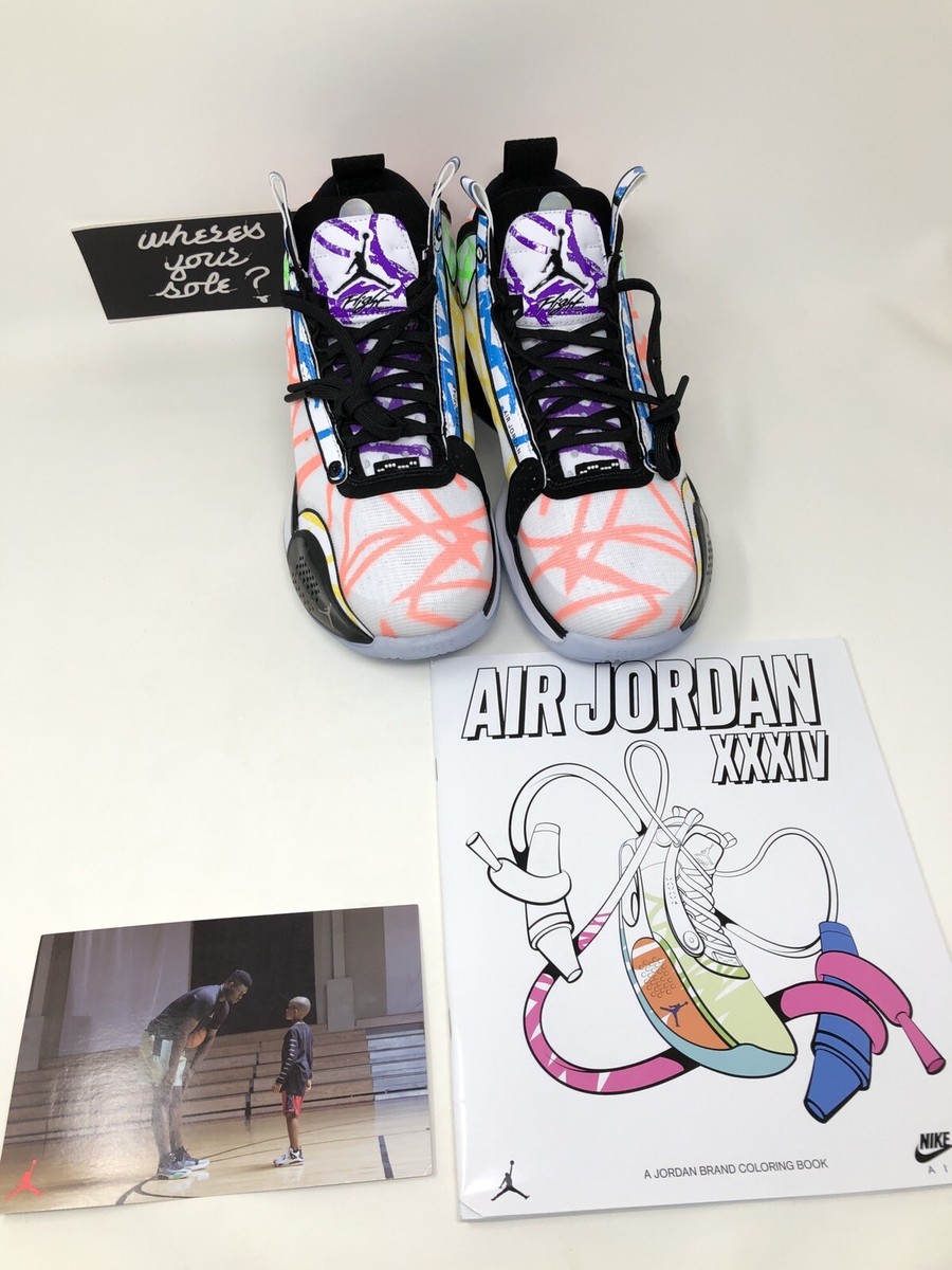 Nike Jordan 34 Zion Williamson Noah Coloring Size 7Y Grade School
