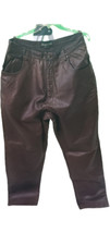 Ambition New York Genuine Leather Vintage Pants - Size 36, Brown