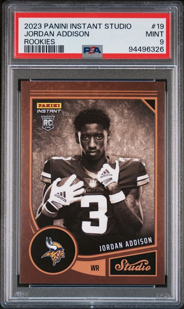 Jordan Addison Panini Instant Studio Rookies #19 Base