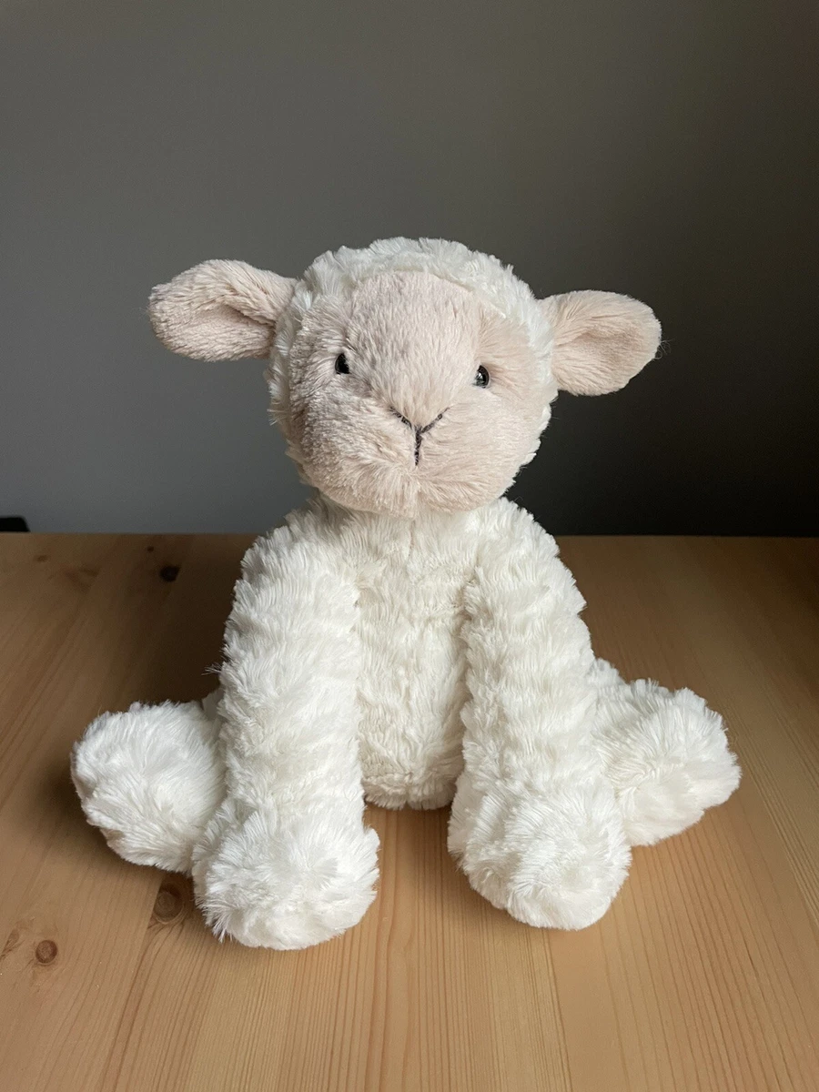 Jellycat Fuddlewuddle Lamb Sheep Cream Medium Sitting Stuffed