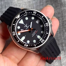 Tandorio Sapphire Glass 20ATM Waterproof Japan NH35A Movement Black Dial Rubber