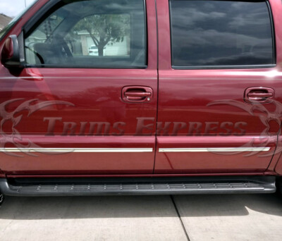Door Trim Molding Chrome Side Belt Trim Door Molding For 2000-2006 Chevy Tahoe SUV - Self-Adhesive Silverado Door Molding - Foto 9