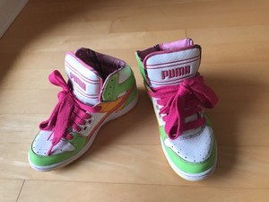 puma high tops green