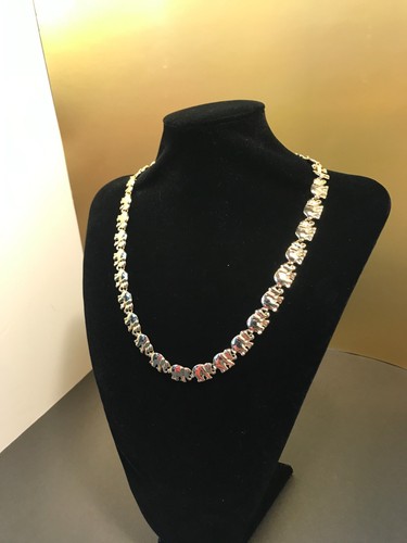 Elefante Stile Boemo Costume Gioielli Tono Oro Collana Bracciale Elegante LEGGI - Foto 12 di 17