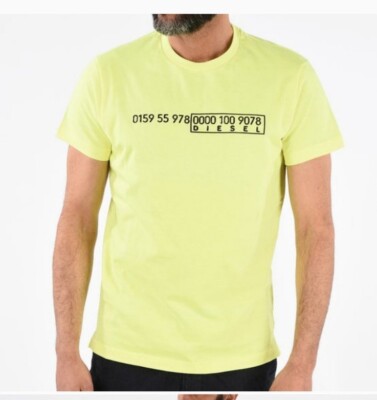 Diesel Diego Slits J6 Short Sleeve T-Shirt Sz L