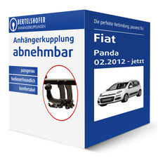 Auto Hak Anhängerkupplung abnehmbar für FIAT Panda Typ 312 / 319 AHK