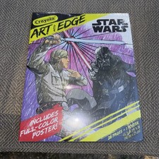 Star Wars Adult Coloring 28 Page Loose Leaf Plus Poster Lucas Film Made in USA