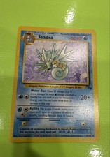 Seadra 42/62 Fossil Regular Pokemon Nintendo Original Card 1999