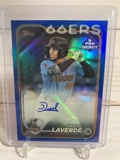 2024 Topps Pro Debut - Dario Laverde #PD-38 Blue Foil Autographs /150 (AU, RC)