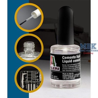 ITALERI IT3989 Liquid Cement for plastic - large brush 15ml