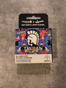 Dr. Squatch Soap X Trojan Raw Limited Edition Lubricated Condoms 3pk Brand NEW