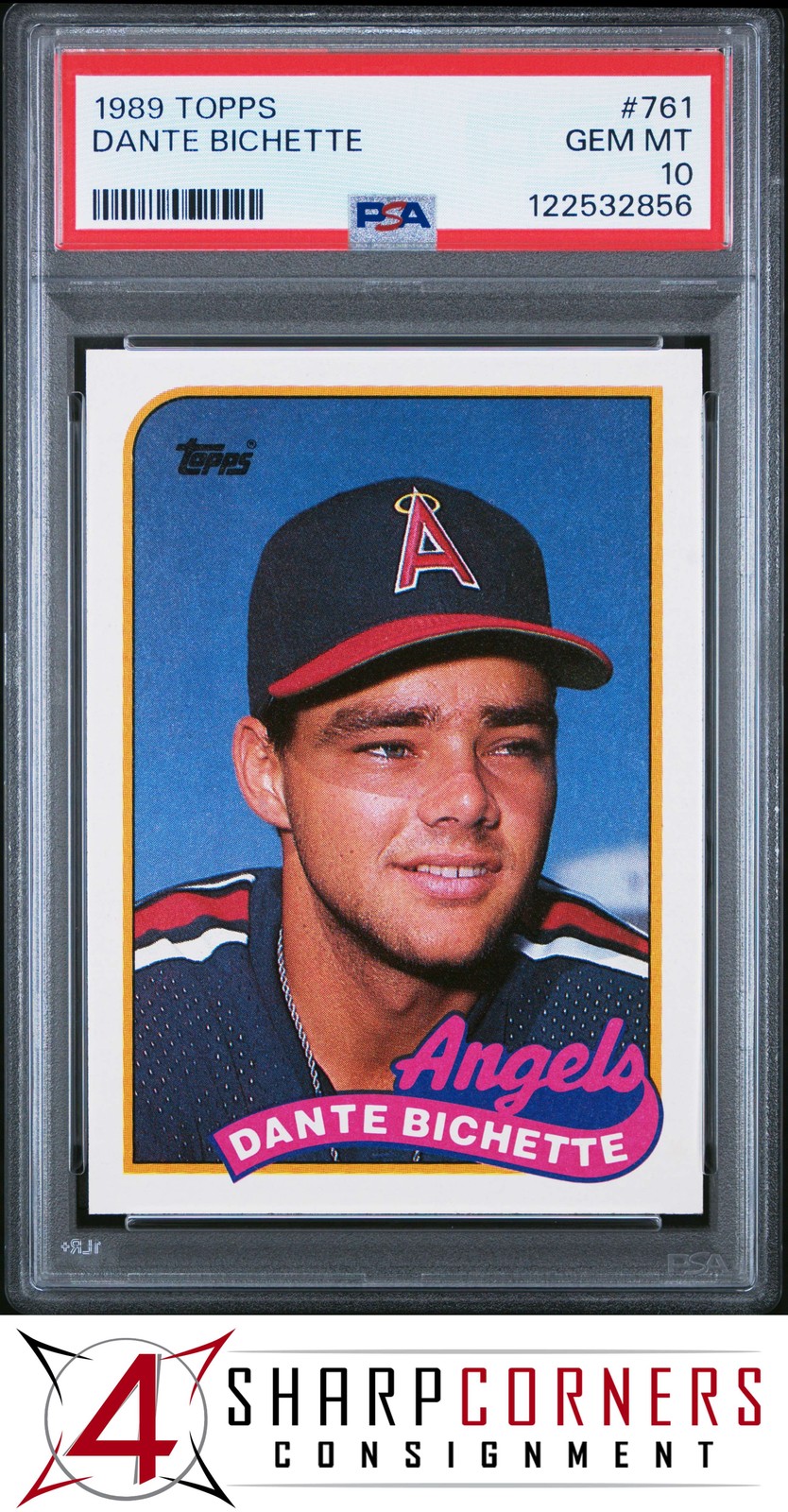 1989 TOPPS #761 DANTE BICHETTE RC ANGELS PSA 10