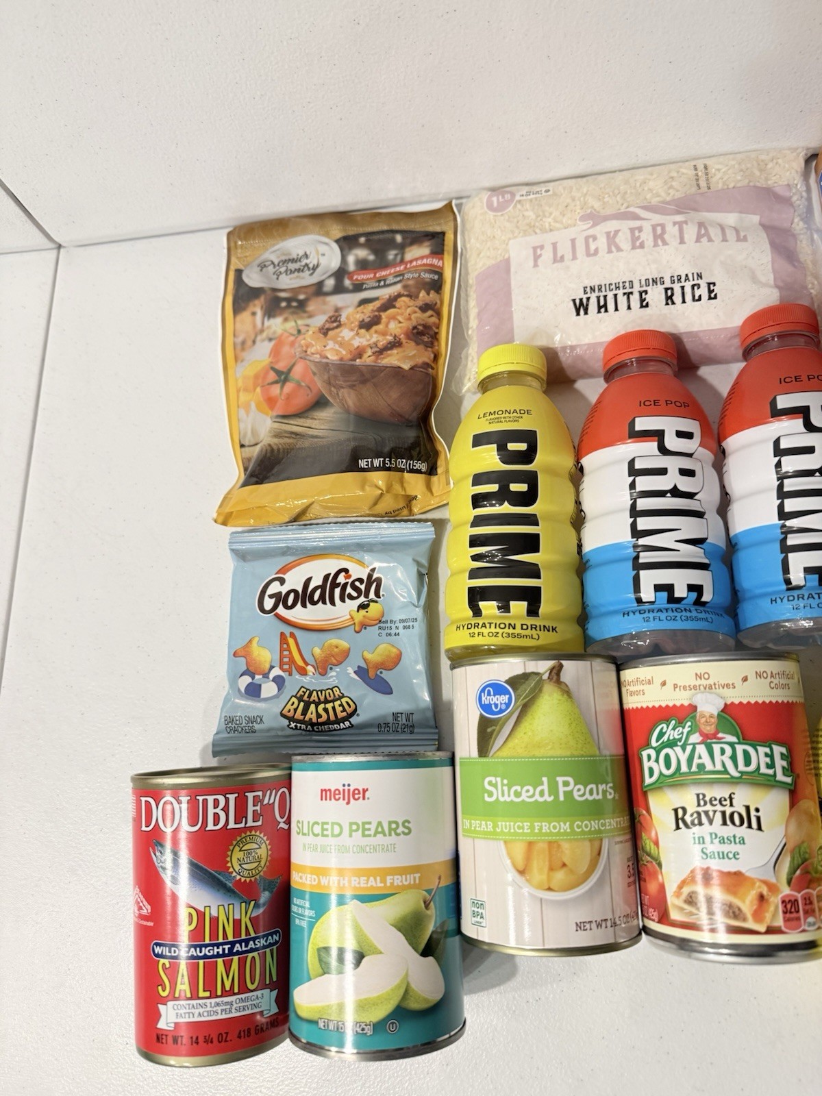Lot of Can Food (Includes Everything Shown) Survival Sealed Protein Canned Fruit