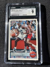 1992-1993 Upper Deck McDonald’s P43 Shaquille O’Neal Shaq Basketball CGC 9 Mint