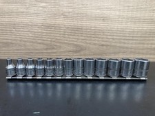 Snap-on TMM Series 1/4" Drive 6pt Metric Shallow Socket 13pc Set [Used]