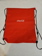 NEW COCA-COLA RED CINCH DRAWSTRING BACKBACK BAG 16x13