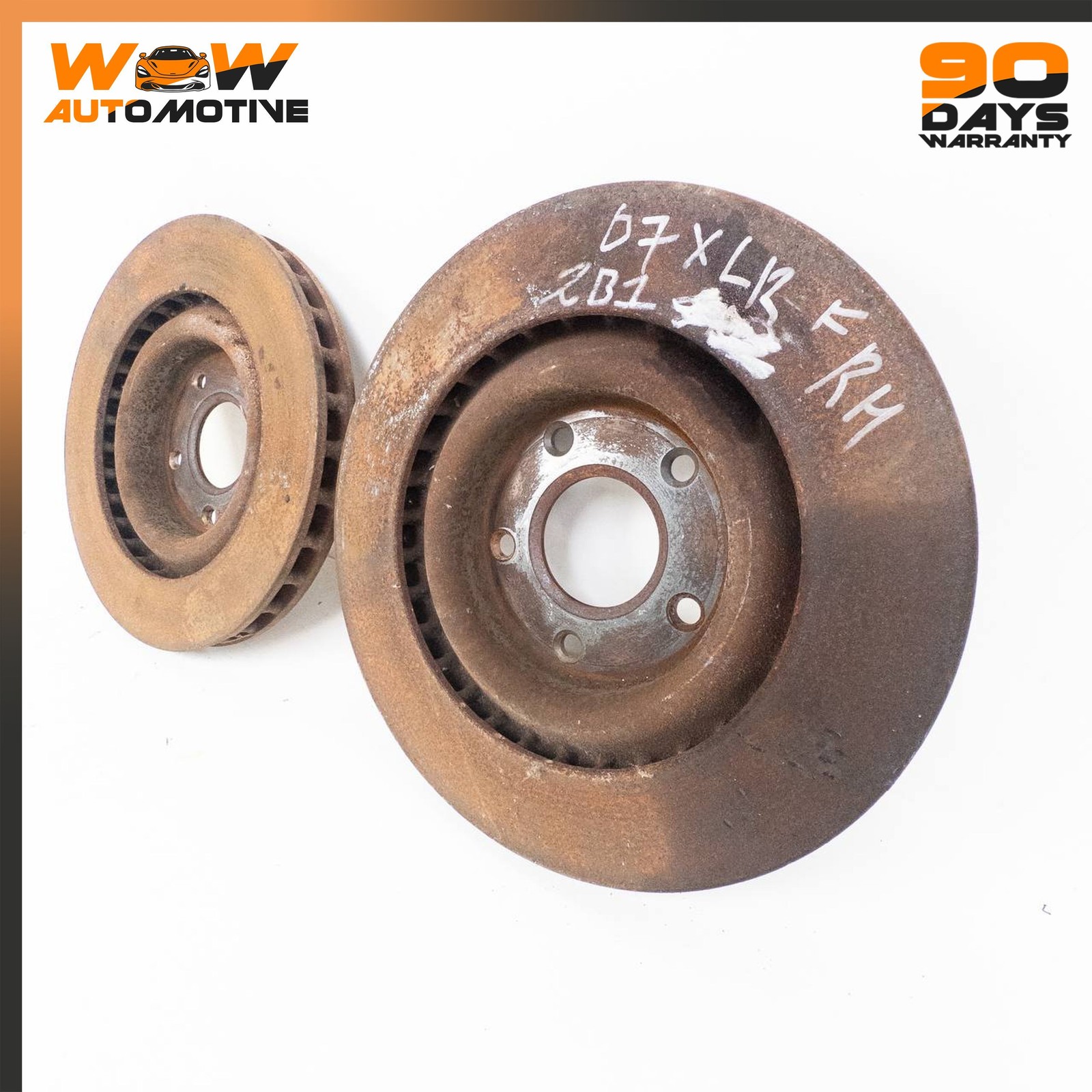 04-13 CADILLAC XLR CORVETTE C6 FRONT LEFT RIGHT BRAKE DISC ROTOR SET OEM