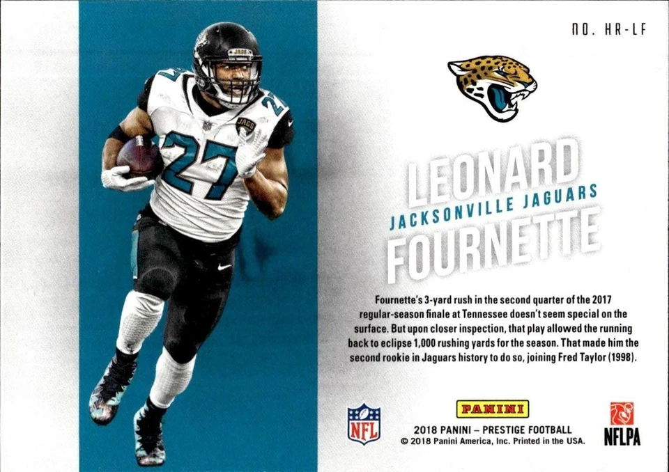 2018 Panini Prestige #HR-LF Leonard Fournette Highlight Reel - Image 2 of 2