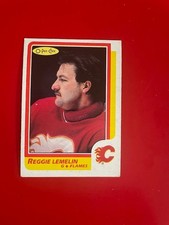 1986-87 O-Pee-Chee Set Break OPC #102 Reggie Lemelin - Calgary Flames NRMT