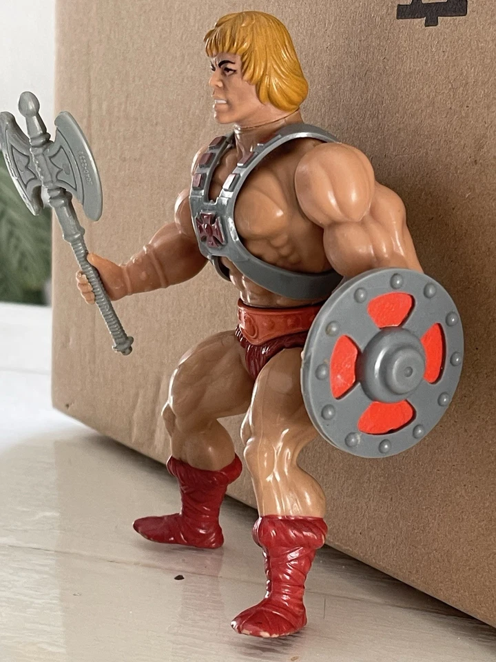 Masters of the Universe HE-MAN Made In Taiwan MOTU MATTEL 1981 Loose - Immagine 2 di 4