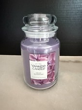 Lilac Scented Candle in Large 22oz Jar for Home Fragrance Aromatherapy