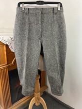 Vintage Woolrich Teton Wool Pants Knickers Women's Gray Tweed  Size 12