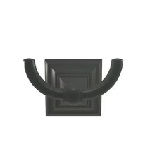 Amerock BH26512MB Double Robe Hook - Matte Black NeW