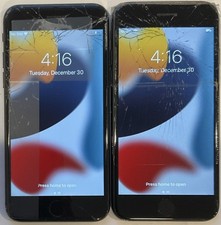 TWO USED GSM UNLOCKED APPLE iPhone 7, 32GB A1778 MN9D2LL/A PHONES FOR REPAIR
