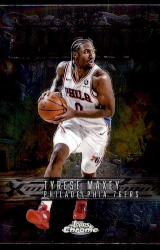 2025 Topps Chrome Tyrese Maxey Base (RAW)