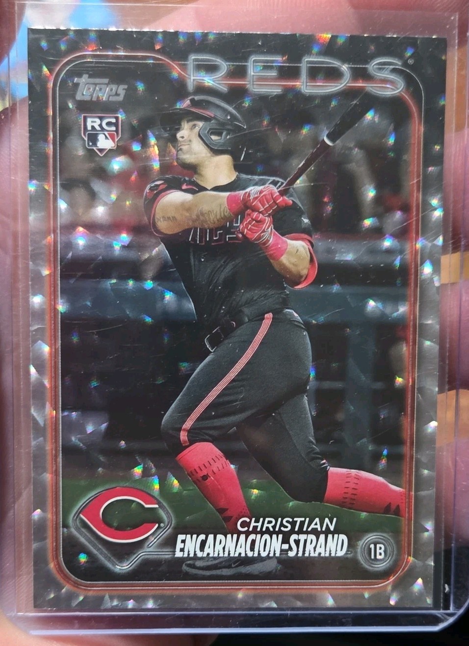2024 Topps Series 1 - Christian Encarnacion-Strand #219 Silver Crackle Foil (RC)