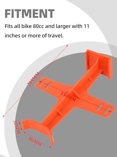  Dirt Bike Fork Saver with Straps,11.22" *9.06" Universal Motorcycle Orange